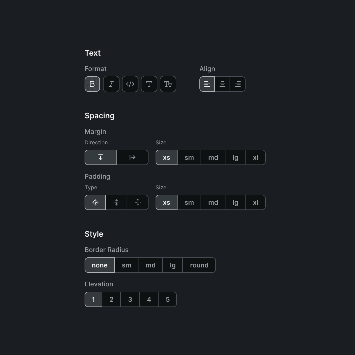Utility class widgets