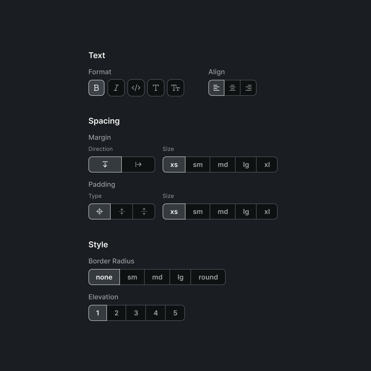 Utility class widgets
